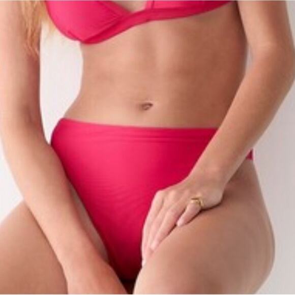 J. Crew Ribbed Trim Hipster Full Coverage Bikini Swim Bottom BH485 NWT - Picture 16 of 16